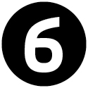 Icon mit der Zahl 6.
